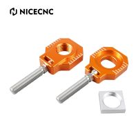 CNC Rear Wheel Axle Blocks Chain Adjuster For KTM 125 150 200 250 300 350 400 450 500 505 525 530 EXC EXC F EXCF 2000 2018 Pair