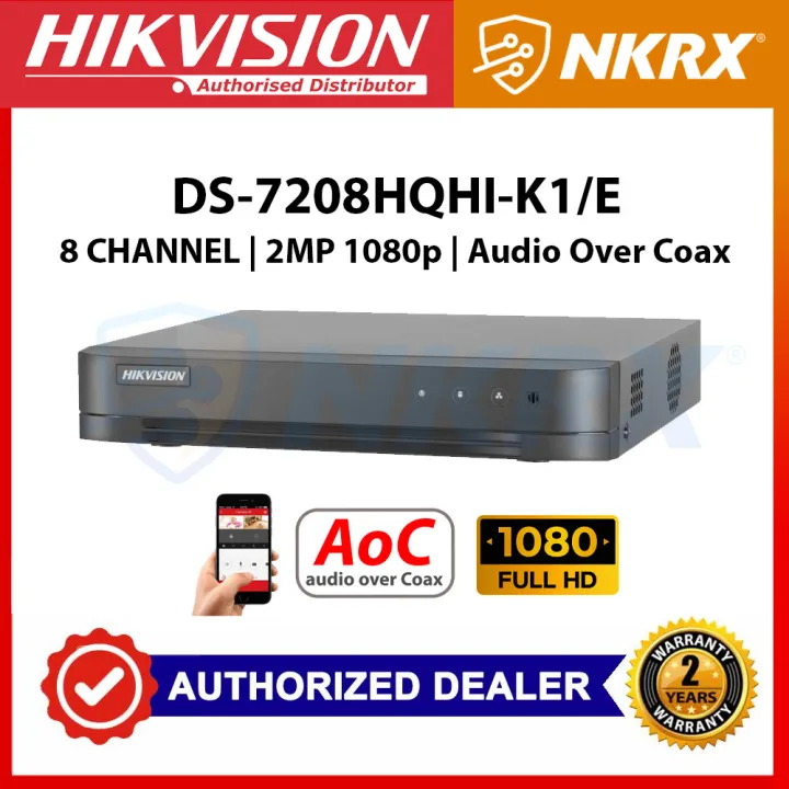 Hikvision Ds 78hqhi K1 E S 3mp 2mp 8ch Cctv Dvr Audio Over Coax Aoc 8 Channel Turbo Hd Lazada Ph