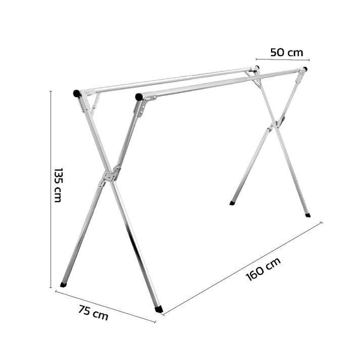 ราวตากผ้าตัวx-ราวตากผ้า-ราวตากผ้าห่ม-ที่แขวนเสื้อ-ที่แขวนเสื้อผ้า-ราวตากผ้าพับได้-ราวตากผ้าสเตนเลส