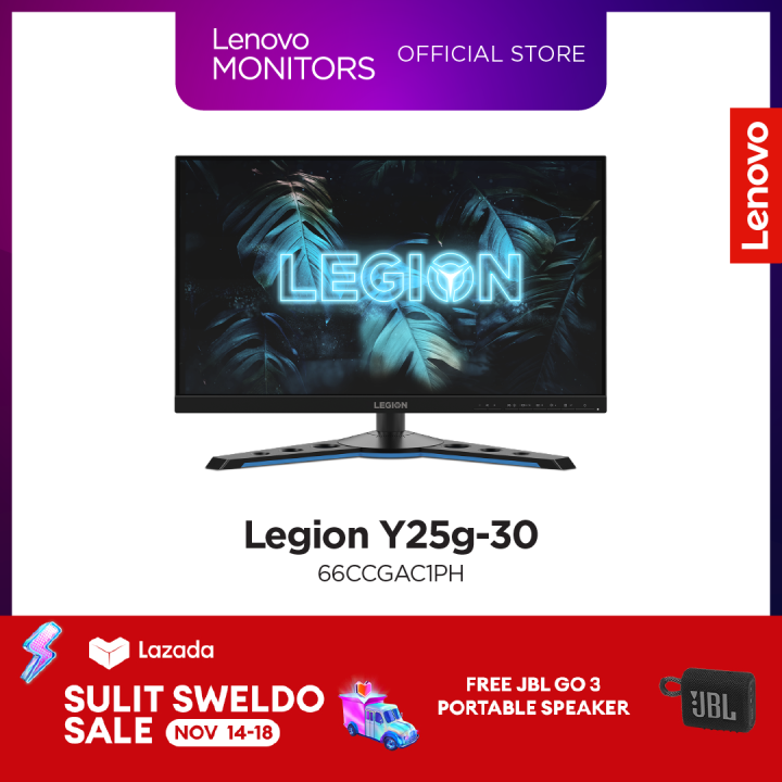 Lenovo 24.5 360Hz IPS FHD Gaming Monitor G-Sync (NVIDIA Adaptive Sync)  1920 x 1080 99% sRGB 1ms response time Built-in Speakers Legion Y25g-30 