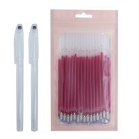 42Pcs/set High Temperature Disappearing Fabric Marker Refills Pen Case Heat Erase Refill Dressmaking Fabric PU Leather SewingHighlighters  Markers