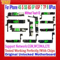 100 Original Free Icloud For iphone 5S 6 Plus 6S 6SPlus 7 8 Plus Motherboard 16GB 32GB 64GB No Touch ID Logic Board Full Tested