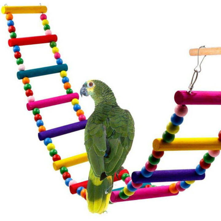 10-ladder-stand-cockatiel-small-rope-metal-parrot-set-toys