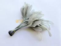 Grey 14-19cm tail feather for fascinatorchurch hat sinamay hatparty wedding hat races kentucky derby