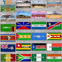 National Flag 30X15CM Travel souvenir Tin Metal Sign World Map License Plate Wall Poster Pub Shop Home Art Craft Decor DC-1564B