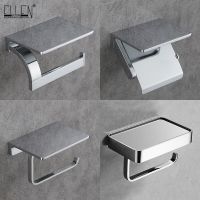 ELLEN Bathroom Toilet Paper Holder Soild Brass Luxury Bright Chrome Roll Bath Paper Holder EL1222 Toilet Roll Holders