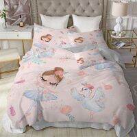 {fabric sofa}โมเดิร์น Kitetwin Kiteballet Girl พิมพ์ปกผ้านวมพร้อมปลอกหมอน