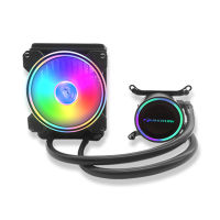 POLAR ICEFLOW 120 AIO RGB CPU Liquid Cooler 8 Pole Motor Ultra-quiet Non-slip for In LGA 115X with 120mm PWM Radiator Fan