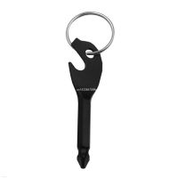 Keychain Bottle Opener Multi Tool Stainless Steel Gadget Bottle Opener Screw Driver Key ClipUniversal Carry Pocket Dropship