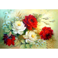 5D DIY Diamond Painting Flower Ben Vase Full Diamond Embroidery Rose Rhinestone Art Picture Mosaic Home Decor Cross Stitch Kit