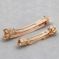 10pcs kc Gold Plated Spring Hair Clips Hairpin Base Automatic Hairclip Setting for Jewelry Making Blank Barrette Diy Bow Hairpin