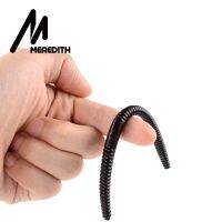 MEREDITH 10pcs/lot 140mm 5.3g Soft Lure Fishing Simulation Earthworm red Worms Artificial Fishing Lure Tackle Lifelike Lures