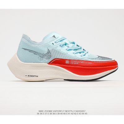 [HOT] ✅Original ΝΙΚΕ ZomX- Vap0fly- Next- 2 "Ice Blue" Marathon Running Shoes Shock-Absorbing Sneakers Jogging Shoes {Free Shipping}