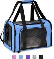 ⊙✥ Cat Carriers Pet Handbag for Small Cats Dogs Puppies up to 15 Lbs Airline Approved Carrier Soft Sided Collapsible Travel