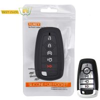 ซิลิโคนรถ REMOTE Key Case สำหรับ Ford FUSION Mustang F-150 F-250 F-350 F-450 F-550 2017-2020ฝาครอบ keyless FOB SHELL