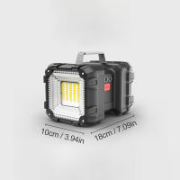 35led Bright Waterproof Rechargeable Double Head Searchlight Handheld Flashlight Work Light Spotlight Floodling #g30