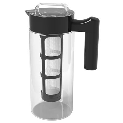 Cold Brew Coffee Maker, Glass Iced Coffee Maker and Tea Infuser with Leak-Proof Pitcher with Mesh Filter