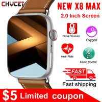 ZZOOI New X8 Max Smart Watch Men 2.0 Inch Screen Smartwatch Women Bluetooth Call Sports Watches Fitness Tracker Clock For Android IOS