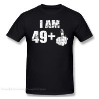 50 Years Old Born In 1971 Tshirt I Am 49 Plus Middle Finger Funny 50Th Birthday Gift Unique Shirt Cotton Men