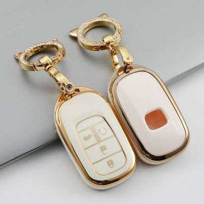 【cw】 4 3 2 Buttons TPU Phnom Penh Car Key Cover Case Shell For Honda Civic 2022 2023 Protector Holder Fob Keyless Accessories