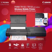 ?✨Canon Pixma TR150 Wireless Portable Printer(WITH BATTERY BLACK) ลอตใหม่ 2023 แท้ 100% ประกันศูนย์ไทย 1 ปี