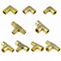 Brass Pipe Fitting Tee Elbow 2Way 3Way 1/8 1/4 3/8 1/2 3/4 Female MaleThread Copper Water Gas Oil Tube Adapter Coupler Connector Valves