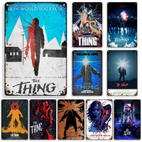 The Thing ภาพยนตร์โลหะดีบุกเข้าสู่ระบบตกแต่งผนัง R Etro โลหะโล่บ้านโรงรถโลหะโปสเตอร์แผ่นตกแต่ง