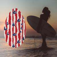 Tongina ไม้ Skimboard สำหรับเด็กแผ่นรองก่อสร้างหลายดีไซล์ด้วยไม้2ขนาดเสื้อโต้คลื่นไม้สระว่ายน้ำสำหรับเด็กพร่องมันเนยมีประสิทธิภาพ