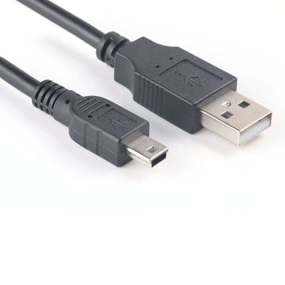 USB สายมินิ USB 2.0ตัวผู้ไปยัง Mini-B สายเครื่องชาร์จยูเอสบีตัวผู้5ขาสายไฟเชื่อมต่อสำหรับเครื่องเล่น MP4 MP3กล้องดิจิตอล