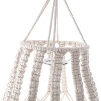 Macrame Lamp Shade Cotton Lampshade Bedroom Living Room Home Decor Woven Tapestry