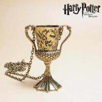 【Ready stock】❒ H P Peripheral Horcruxes Hufflepuff Gold Cup Necklace Goblet Of Fire Retro Sweater Chain Children’S Day Gift