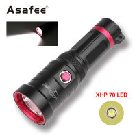 Professional Diving Flashlight XHP70 IPX8 Waterproof 1500lumens Underwater 30m 26650 Waterproof LED Scuba Diving Lamp