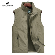 Fuguiniao Nam Của Vest 100% Cotton Áo Kích Thước Lớn Thường Nhật Thể Thao