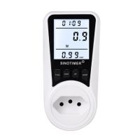 การใช้ไฟฟ้า Monitor Digital Wattmeter AC Power Meter 110V-230V Energy Meter Socket Power Monitor Eu/us/uk/br Plug