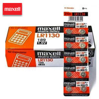 Velashop ถ่านนาฬิกา ถ่านกระดุม MAXELL Lithium Battery LR1130 ขนาดบรรจุ 1 กล่อง 200 ก้อน ( 20 แผง )