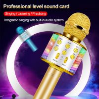 Microphone audio integrated machine national karaoke microphone Bluetooth wireless ktv mobile phone singing and voice changin