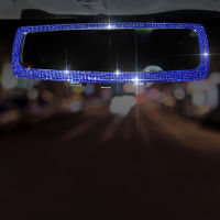 2021Car Rearview Mirror Cover Interior Universal Auto Rear View Mirror Bling Rhinestone Luxury Surface Mirror Cover Auto Accessories