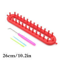 N57H Creative Scarf Sweater Shawl Plastic Wool Knitting Loom Weaving Tool Colorful Knit Hobby DIY Rectangle