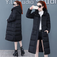 HBJ239 Off-Season Cotton Coat Women S 2022 New Down Cotton Coat Mid-Length Over-The-Knee Large Size Winter Coat Thickened Women S Padded Jacket