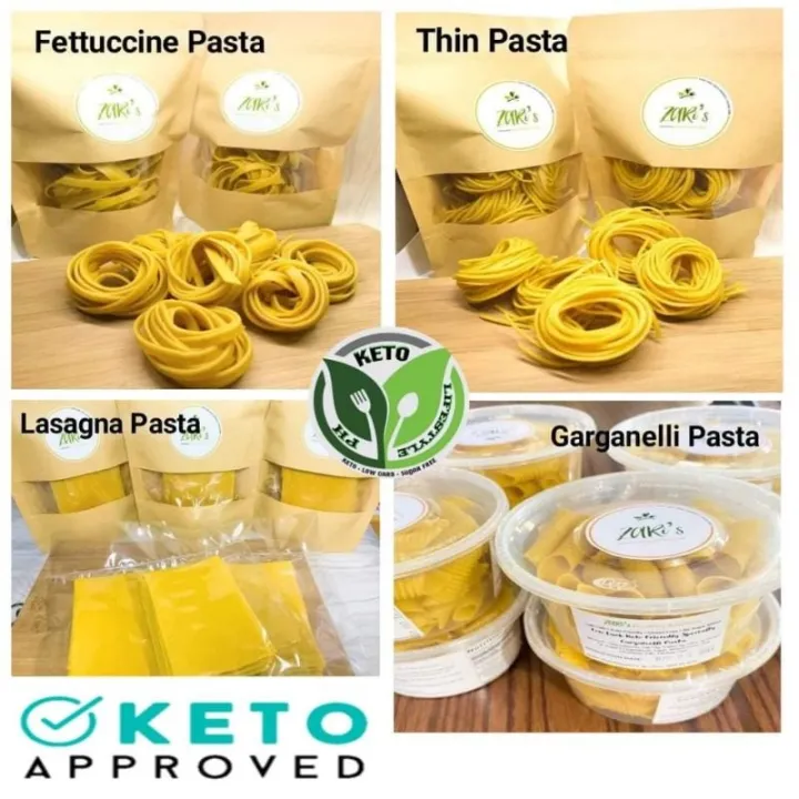 KETO Pasta Noodles (Fettuccine/Lasagna/Thin Noodles/Garganelli) MADE IN