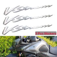 1 Pair 3D Chrome Motorcycle Emblem Badge Decals Scooter Motorbike Reflective Stickers For Suzuki Vstrom 250 DL 650 1000 XT Decals  Emblems