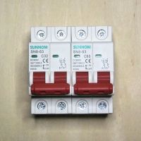 DC Circuit Breaker 2P DC 500V เบรคเกอร์ไฟฟ้า SUNNOM ใช้กับไฟ DC สำหรับงานโซลาร์เซลล์ ขนาด 63A,32A,20A