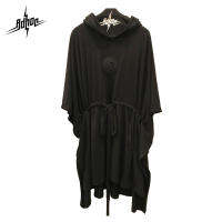 ADHOC / WC01 / เดรส ฮู้ดดี้ WitchCoat ผ้ายืด เหนือเข่า โอเวอร์ไซส์ แอดฮอค