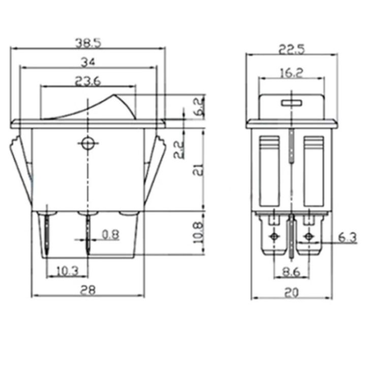 hot-dt-4-pcscar-fog-lightsrocker-switchelectrical-with-lighting-poweron-off4-pin2-position35a-lndicator-12v