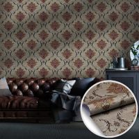 ✁∏ Damask Peel and Stick Wallpaper Removable Self-Adhesive Contact Paper for Drawer Liner Shelf Cabinets Furniture Wall Home Decor