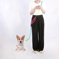 Hands Free Nylon Dog Leashes Pet Dogs Chain Traction Rope Leads for Running Free Hands Rope Chain for Small Large Dogs Leashes