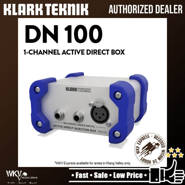 Klark Teknik DN100 V2 1channel Active Direct Box with Extended Dynamic
