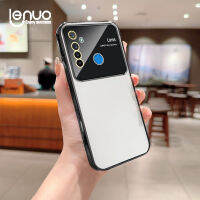 Lenuo เคสป้องกันฟิล์มเลนส์แบบใสใหม่หรูหราสำหรับ Realme Narzo 10ฝาหลังเคสกันกระแทกแบบชุบ TPU นิ่ม