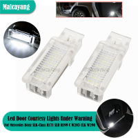 2Pcs ภายใต้ไฟเตือน LED ประตูไฟมารยาทสำหรับ Benz W203 W209 W240 W639 R171 SLK Class SLR Class CLK Class