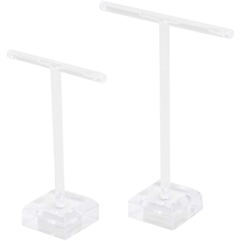 NEW T-BAR CLEAR JEWELRY DISPLAY STAND DELUXE 3 TIER ACRYLIC BRACELET TREE